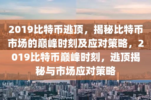 2019比特幣逃頂，揭秘比特幣市場的巔峰時刻及應對策略，2019比特幣巔峰時刻，逃頂揭秘與市場應對策略