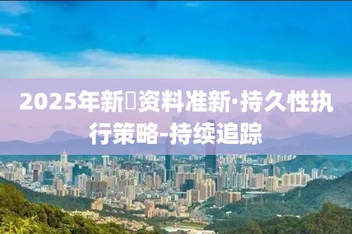 2025年新奧資料準(zhǔn)新·持久性執(zhí)行策略-持續(xù)追蹤